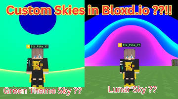 Finally CUSTOM SKIES are here in Bloxd.io !!! | Bloxd.io New Update ??