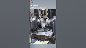 CNC Duplex Milling Machine TH-350NC for Batch Processing of Small Parts #GooDa #facemilling #mold