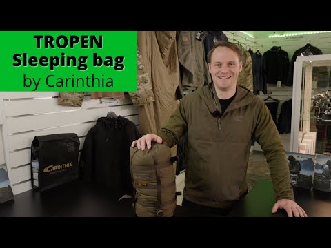 Carinthia Tropen Sleeping Bag - The best summer military sleeping bag from Carinthia.