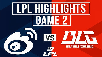 WBG vs BLG Highlights Game 2 | LPL 2025 Split 3 | Weibo Gaming vs Bilibili Gaming