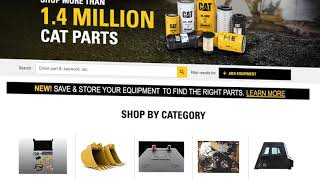 My Equipment Feature for Parts Cat Com
