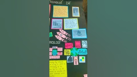 # technology day #make  a chart poster 👌🥰