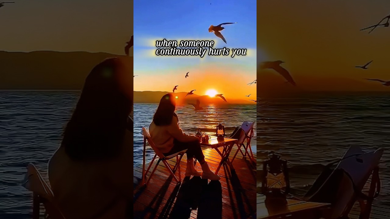 When someone continuously hurts u then its better to go away 