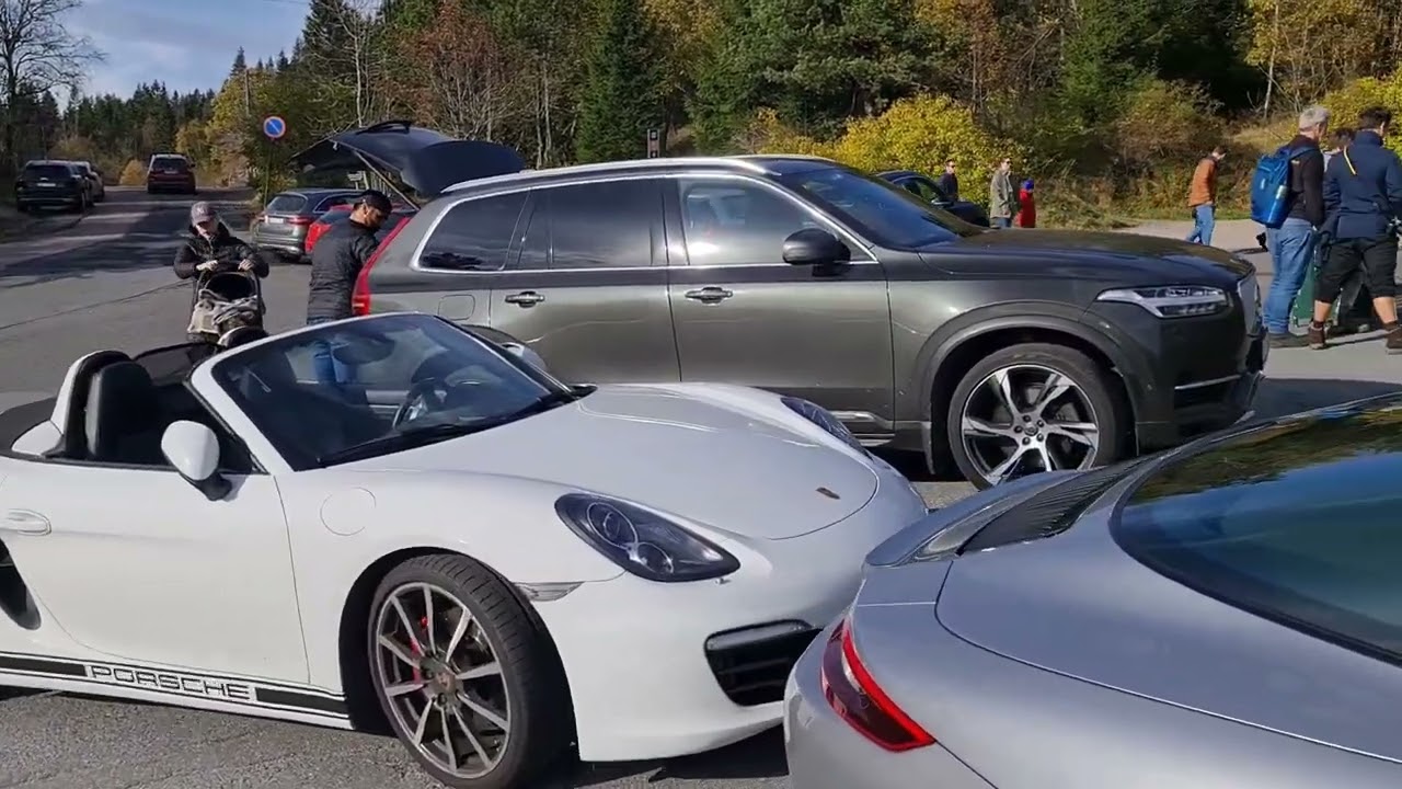 Oslo Drive to Frognerseteren Restaurant on the hill. October 2022. Norway V