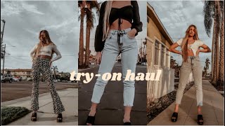 Fall/winter clothing try-on haul ft. princess polly