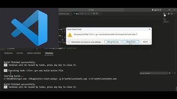 vs code ,Terminal will be refused by the tasks .press any key to close it error solved 2023