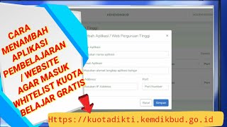 Cara Menambah Aplikasi Pembelajaran / Website agar Masuk Whitelist Kuota Belajar Gratis screenshot 4
