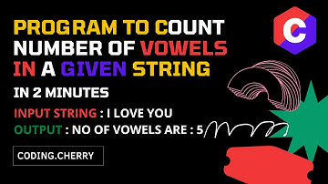 Program to Count number of Vowels in a given string