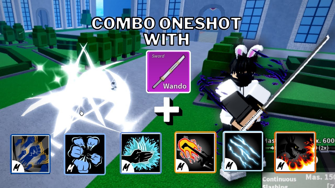 Upgraded bisento - one shot combo #Bloxfruits #Roblox #onepiece