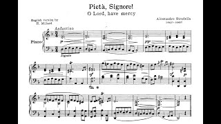 Pieta, Signore! (A. Stradella) - D Minor Piano Accompaniment - Karaoke