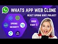 WhatsApp Web Clone With Spring Boot, React, Redux | Update Profile And Create Group API Integration