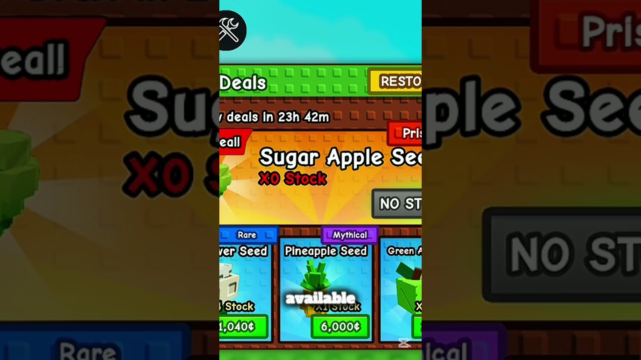 New Daily Deal Shop In Grow a garden 