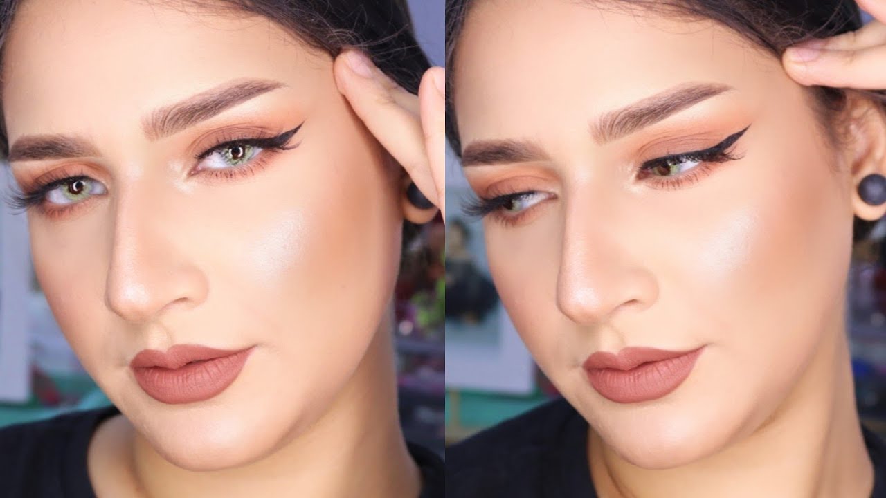 مكياج كامل بمنتجات رخيصه الثمن | ايه الايلاينر ده ؟!! اتصدمتتت