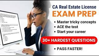 Ace the CA Real Estate Exam: Pass First Try! 🏠✨🎓 #CaliforniaReal Estate #REExamPrep #LicenseSuccess
