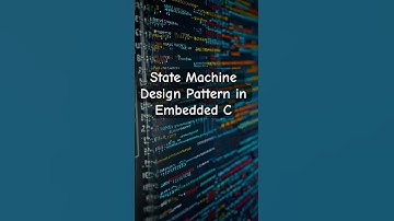 State Machine Design Pattern in Embedded C #designpatterns #statemachines #embeddedsystems #embedded