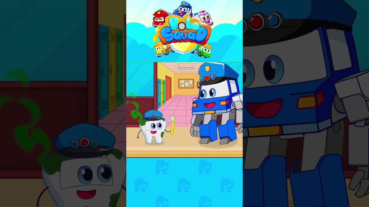 Brush Your Teeth Song | Baby Care Song for Preschoolers | RoboSquad Kids Song #shorts
