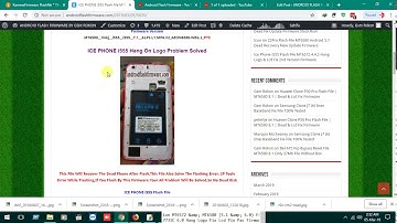 ICE PHONE i555 Flash File MT6580 7.1 Hang Logo & Lcd Fix Firmware Stock Rom