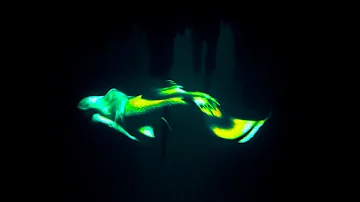 Mermaid Footage In Underwater Cave