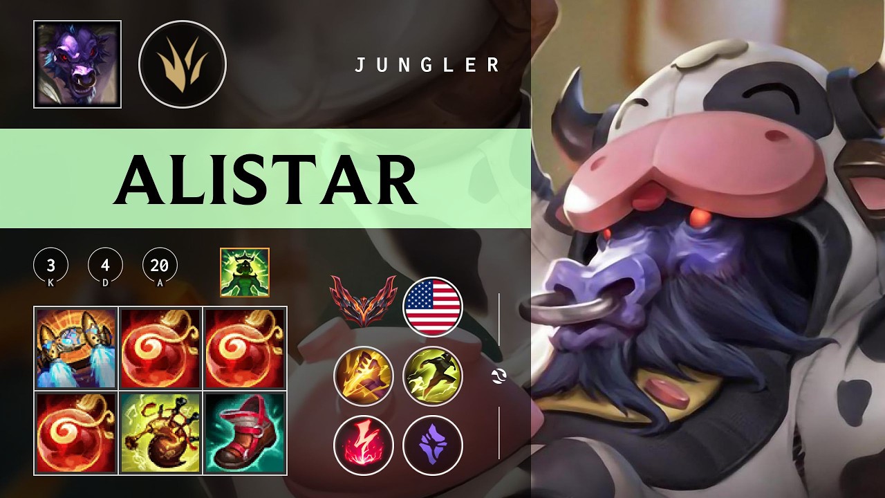Alistar Jungle vs Aatrox - NA Grandmaster Patch 26.03