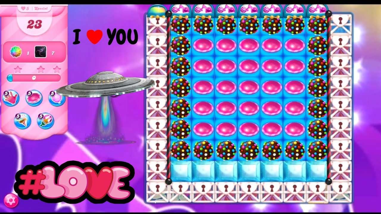 Candy crush levels with ufo