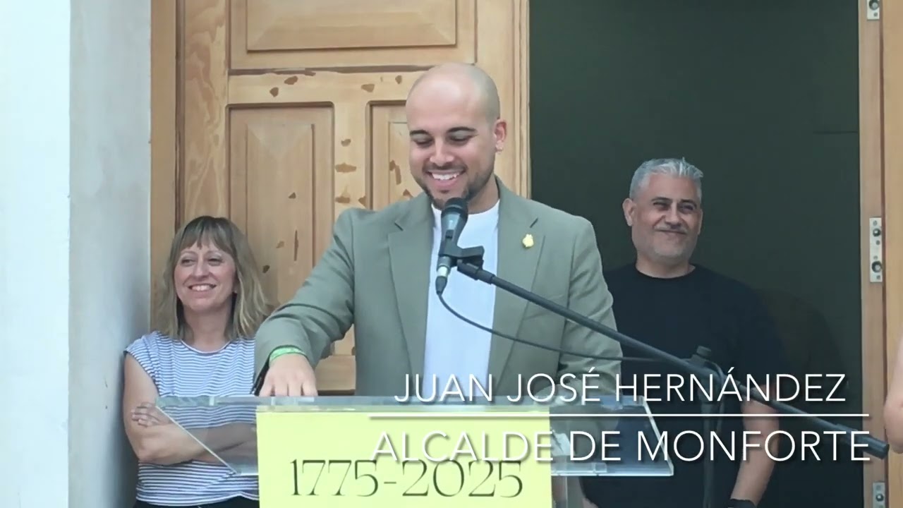 Conmemoración del 250 Aniversario del Deslinde de la Villa de #Monforte del Cid (1775-2025)