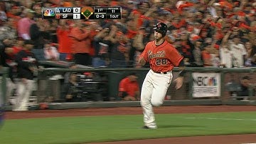 LAD@SF: Pence hits an RBI single to center field