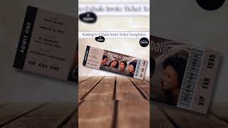 Waiting to Exhale Ticket Invitation Template, Movie Ticket, DIY Party Invite (Canva Digital Downl... Waiting to Exhale Ticket Invitation Template, Movie Ticket, DIY Party Invite (Canva Digital Downl...