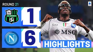 Sassuolo-Napoli 1-6 Highlights Osimhen Completes Superb Hat-Trick Serie A 202324