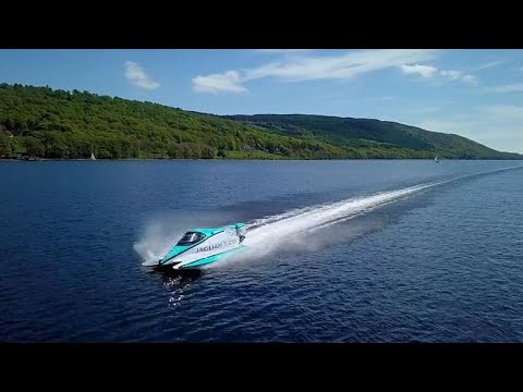 Watch: Jaguar’s battery-powered boat breaks speed records