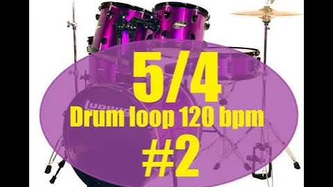 5/4 Drum loop 120bpm #2