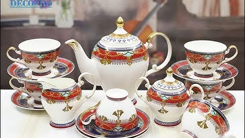 Bộ Ấm Trà Sứ Xương Châu Âu Cao Cấp -  Decopro Sieuquatang