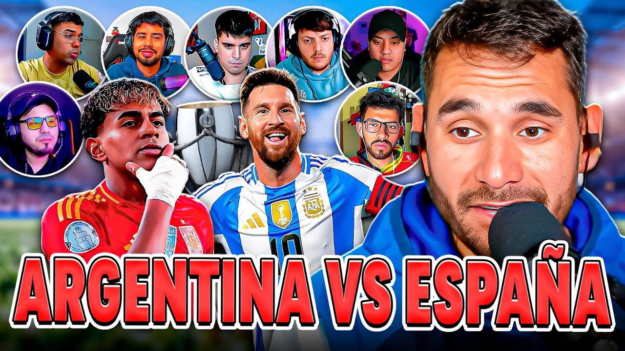 FINALISIMA COMPARAMOS A ARGENTINA VS ESPAÑA Y SE PONE PICANTE LA COSA. LOS MOSQUETERMOS
