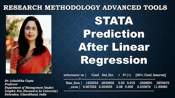 (15) STATA Prediction After Linear Regression(linear regression)(forecasting)(regression)(stata)