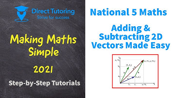 How to Add & Subtract 2D Vectors Easily. National 5 Maths