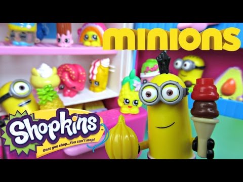 Minions Raid Shopkins So Cool Fridge!