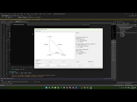 Triangle Visual Calculator using PyQt