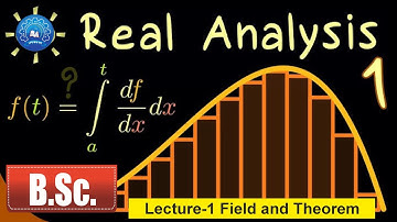 Lecture 1 Field and Theorem | Real Analysis | B.Sc. Second Year