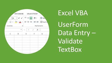 Excel UserForm Validate TextBox (VBA)