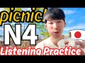 20 mins N4 Japanese Listening Practice: Let’s go to a picnic in Japan! #165