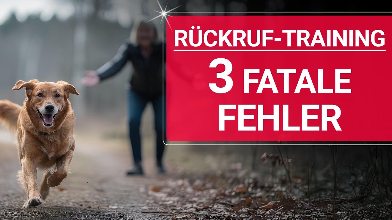 💥🐶 Hund Rückruf 👉 Diese 3 FATALEN Fehler zerstören jeden Rückruf 🐶💥✔️