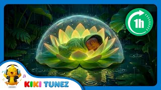 Baby Bedtime Lullaby | Gentle Rain Animation & Harmonic Melodies 🎵