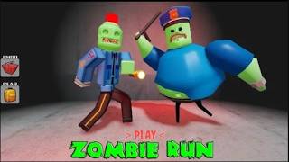 Zombie POLICEMAN Brand New SPEED RUNS in #roblox SCARY OBBY Games, Barry, Siren Cop, Terry