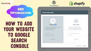 How to add your Shopify or wordpress website to Google search console (URL Prefix Method)- eComHardy