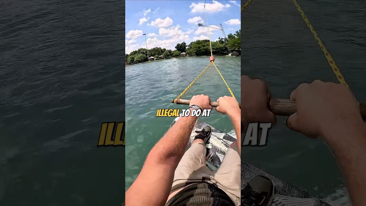 НЕ ПЫТАЙТЕСЬ повторить это в своем вейкборд-парке!