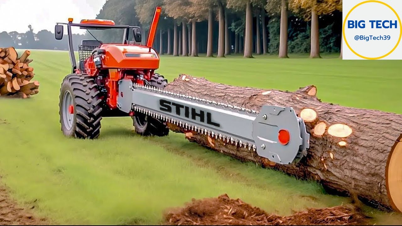 Big Tech - Extreme Dangerous Fastest Big Chainsaw Cutting Tree Machines ...