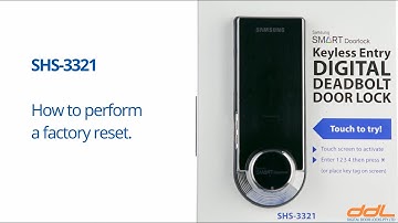 Samsung SHS-3321 How to perform a factory reset