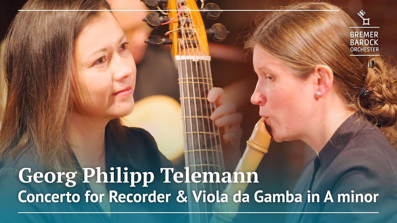 Georg Philipp Telemann Concerto for Recorder and Viola da Gamba in A minor TWV 52a1
