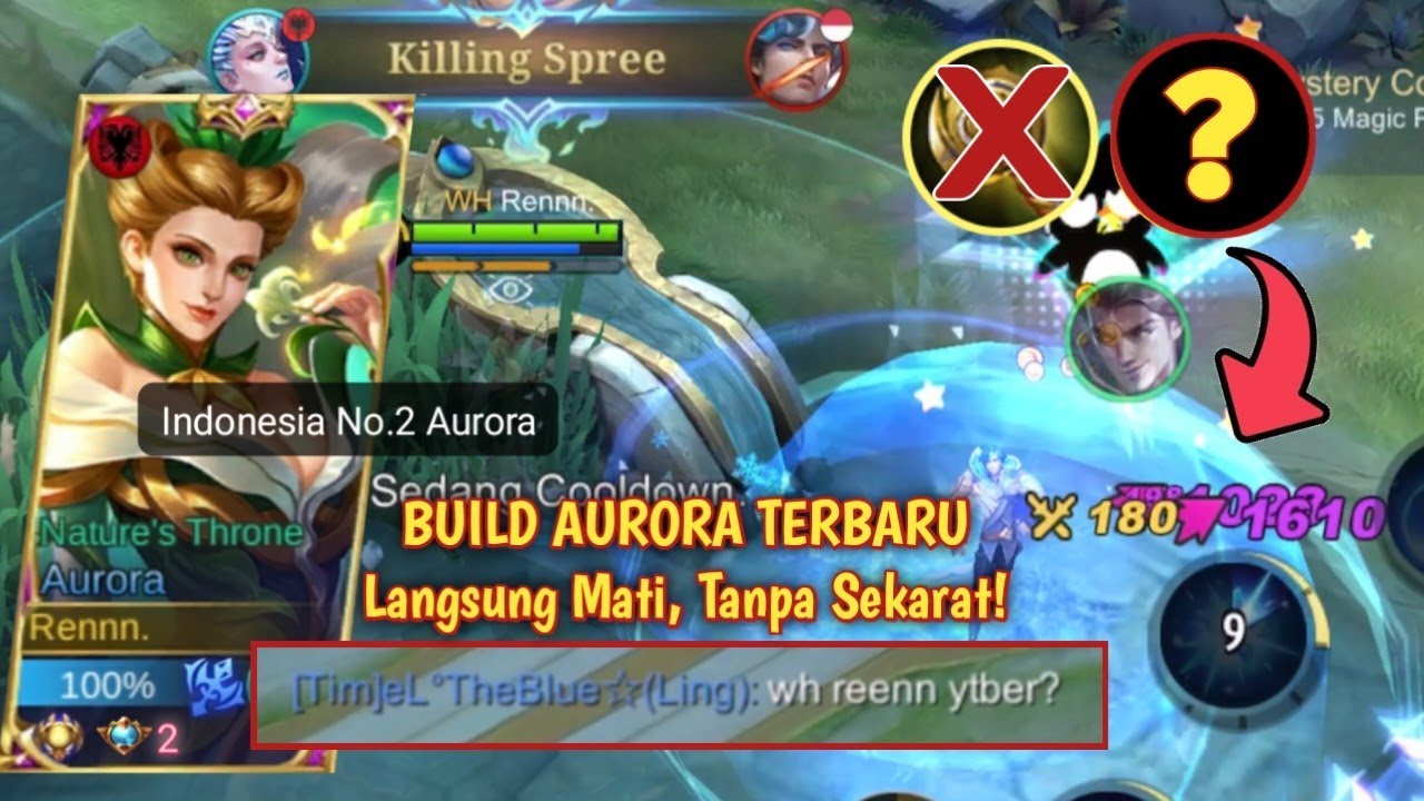 LAGI SOLO RANK, KETEMU VIEWERS JDI SATU TIM! AUTO GENDONG PAKE AURORA BUILD TERBARU - MOBILE LEGENDS