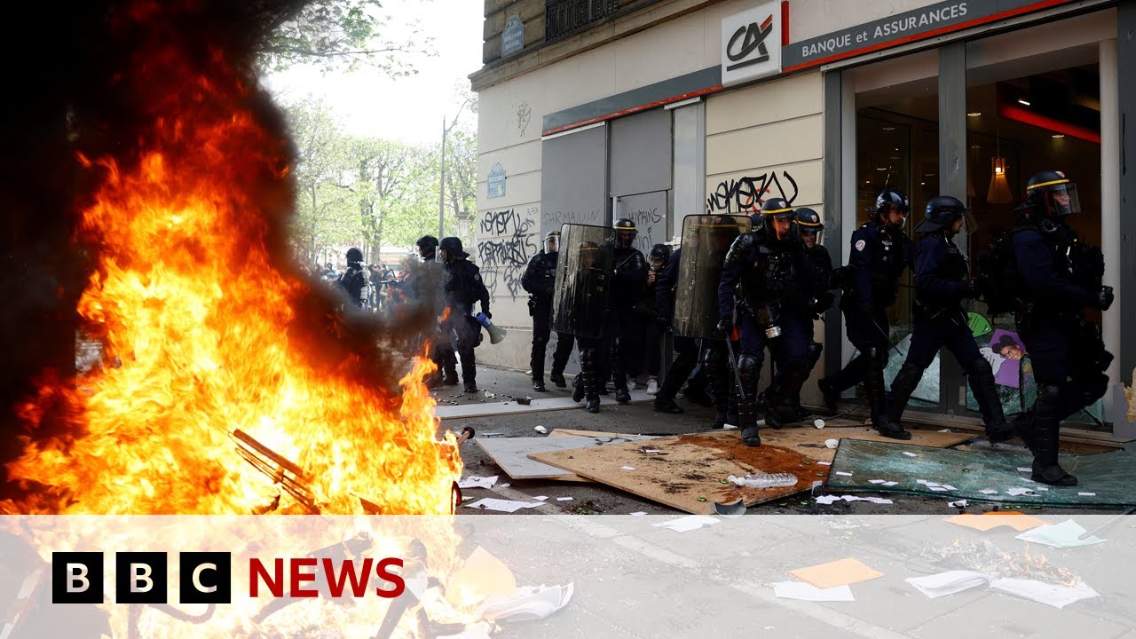 Protests in France over pension reforms enter eleventh day – BBC News