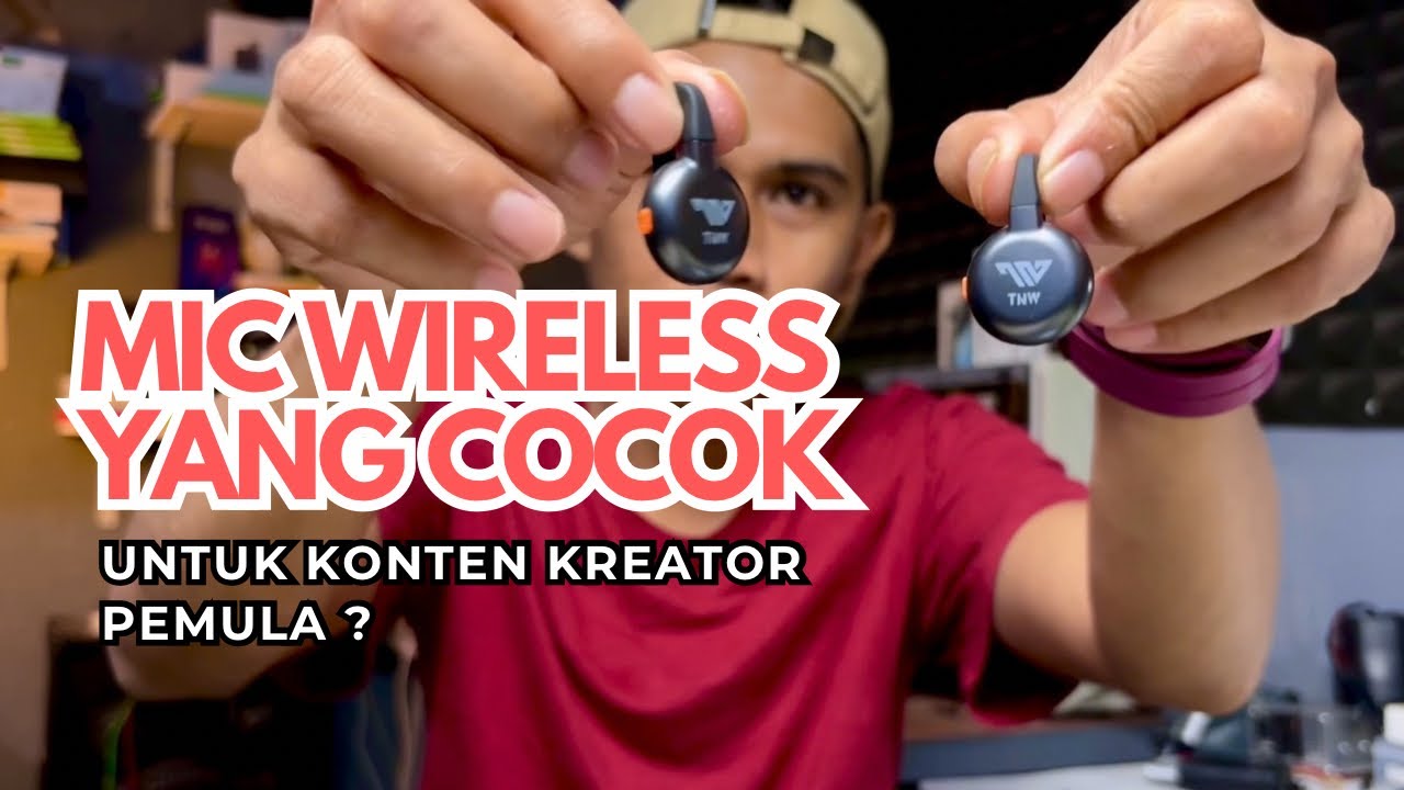 Test salah satu Mic wireless untuk konten kreator pemula // mic TNW X27